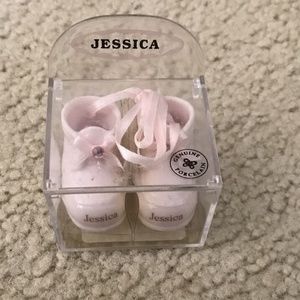 Russ Porcelain Pink Baby Shoes “Jessica” - NEW.